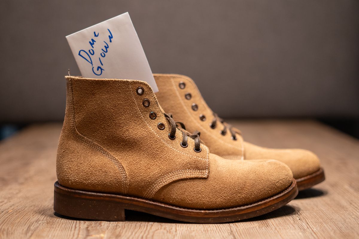 Photo by cconway816 on November 1, 2023 of the Oak Street Bootmakers Field Boot in Horween Natural Chromexcel Roughout.