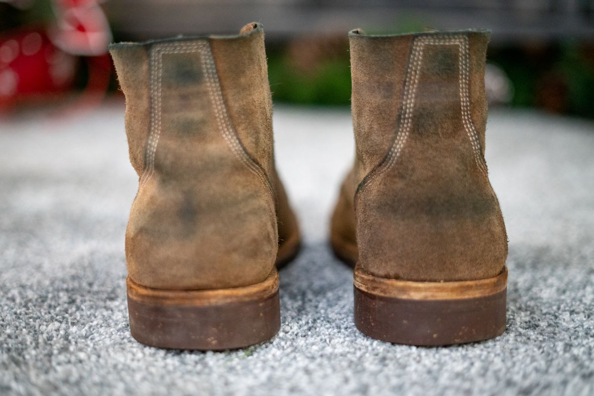 Photo by cconway816 on January 6, 2024 of the Oak Street Bootmakers Field Boot in Horween Natural Chromexcel Roughout.