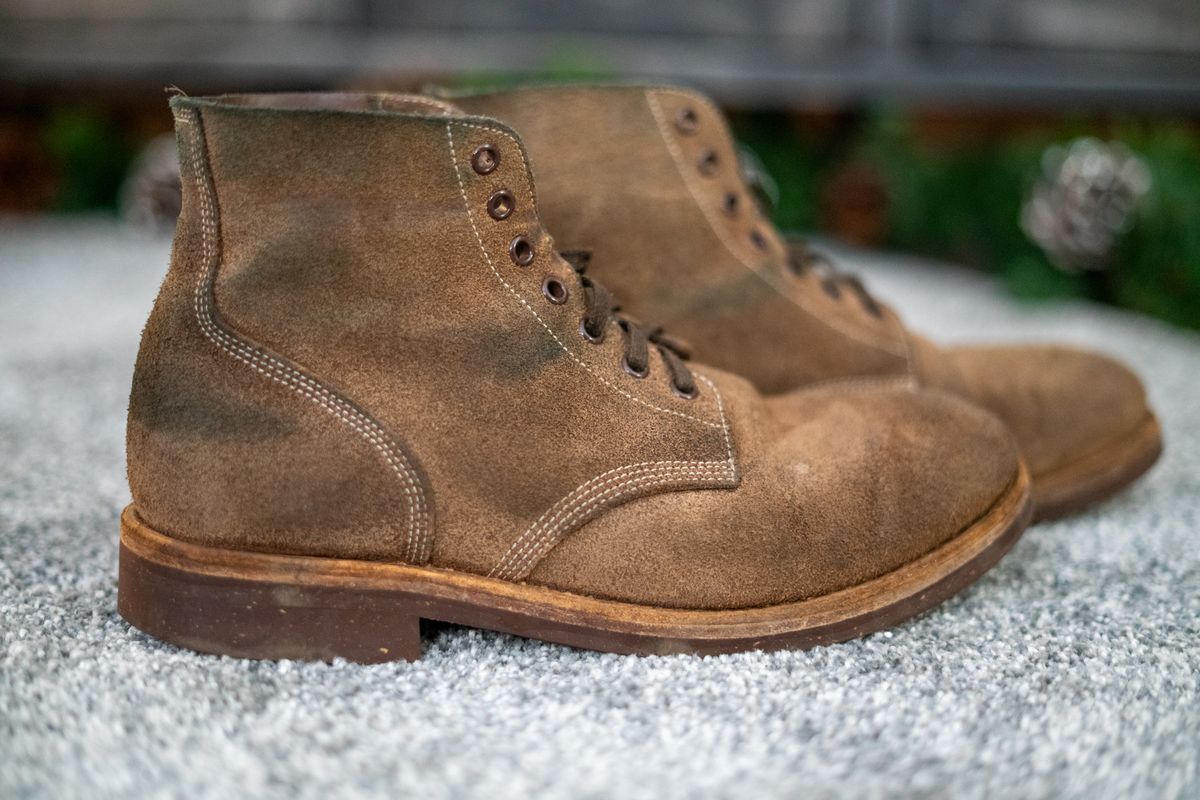 Photo by cconway816 on January 6, 2024 of the Oak Street Bootmakers Field Boot in Horween Natural Chromexcel Roughout.