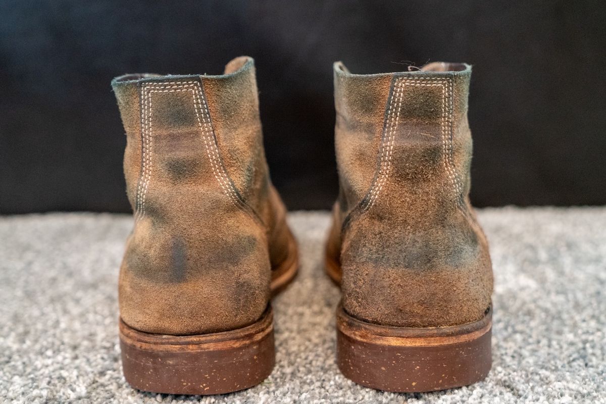 Photo by cconway816 on February 5, 2024 of the Oak Street Bootmakers Field Boot in Horween Natural Chromexcel Roughout.