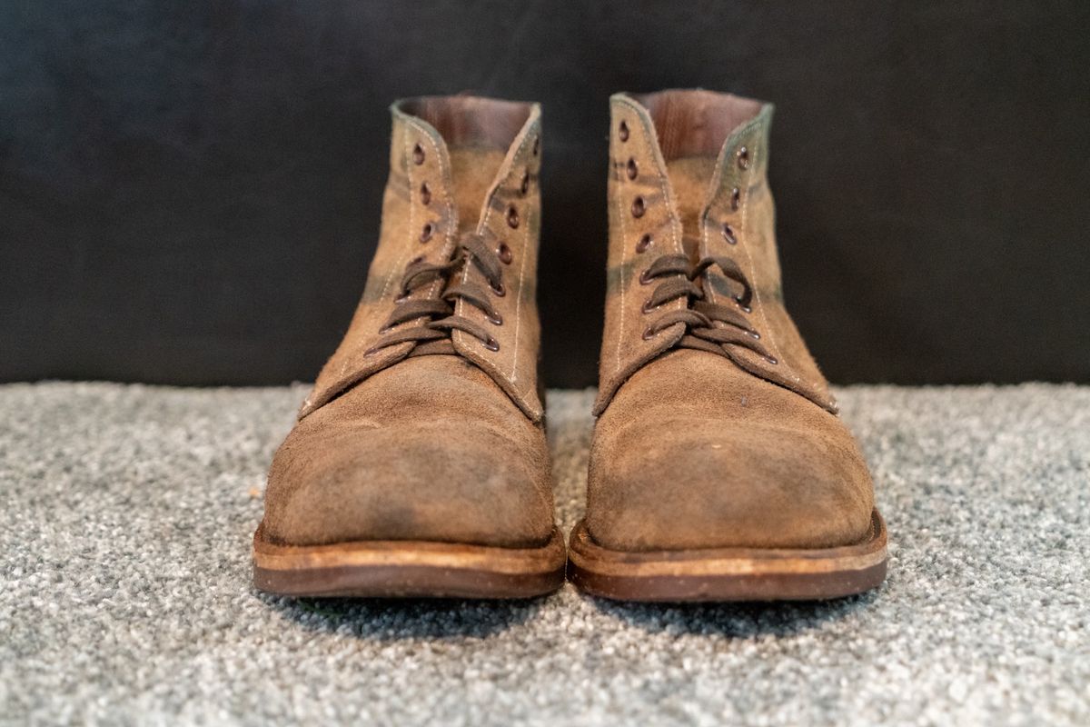 Photo by cconway816 on February 5, 2024 of the Oak Street Bootmakers Field Boot in Horween Natural Chromexcel Roughout.