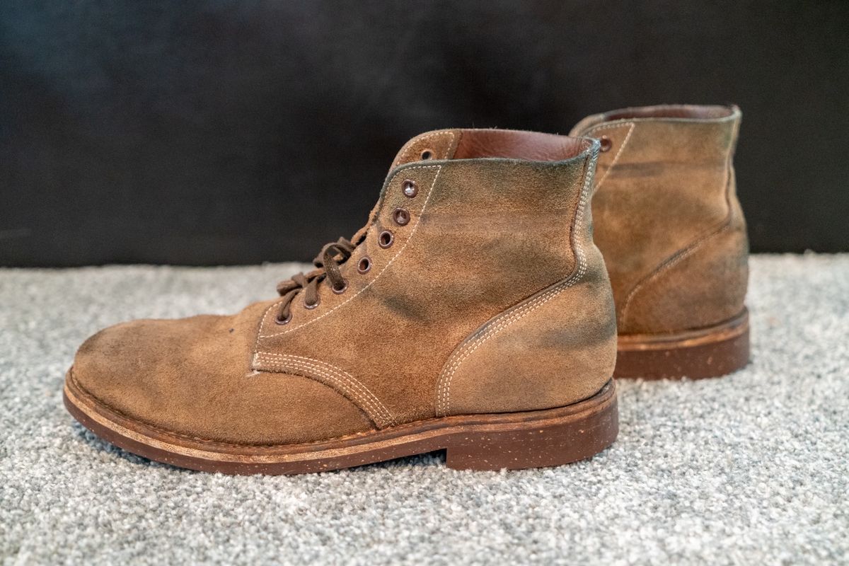 Photo by cconway816 on February 5, 2024 of the Oak Street Bootmakers Field Boot in Horween Natural Chromexcel Roughout.