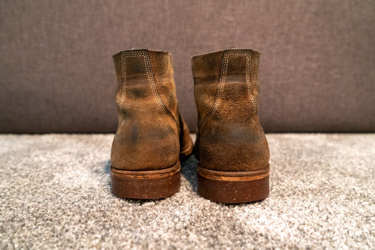 Photo by cconway816 on March 6, 2024 of the Oak Street Bootmakers Field Boot in Horween Natural Chromexcel Roughout.