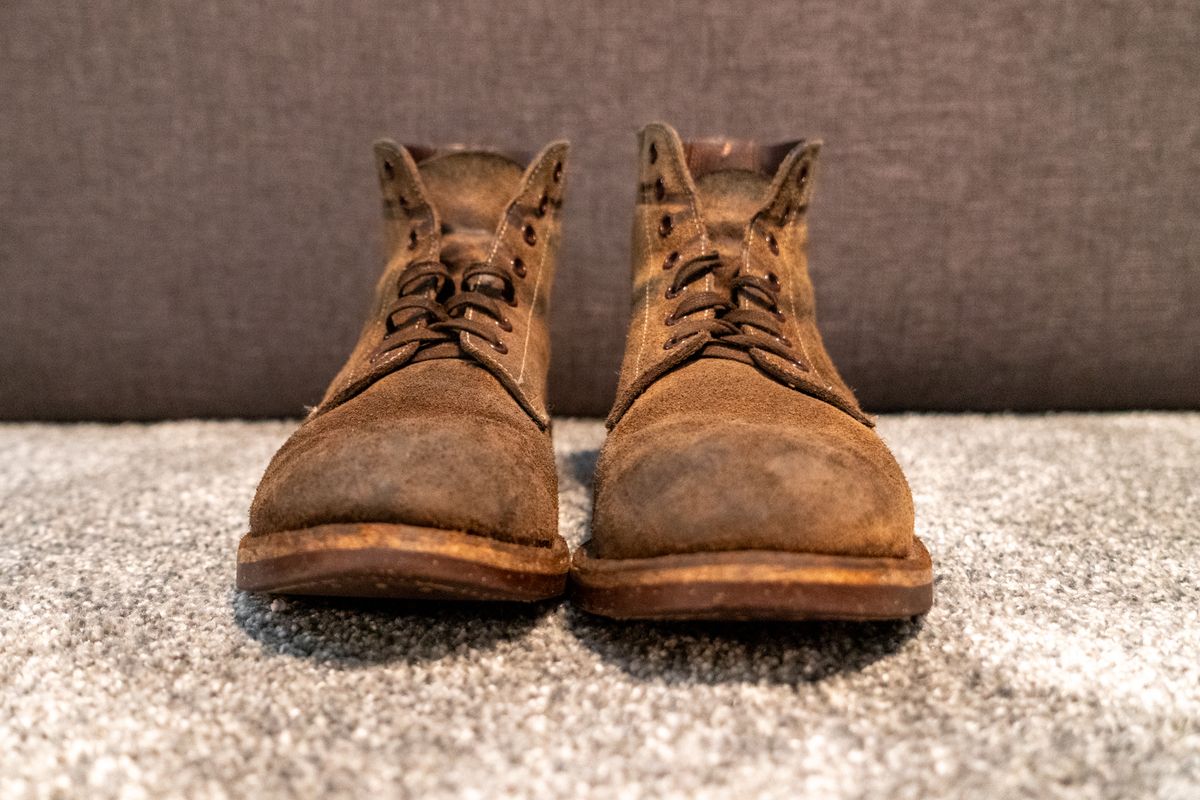 Photo by cconway816 on March 6, 2024 of the Oak Street Bootmakers Field Boot in Horween Natural Chromexcel Roughout.