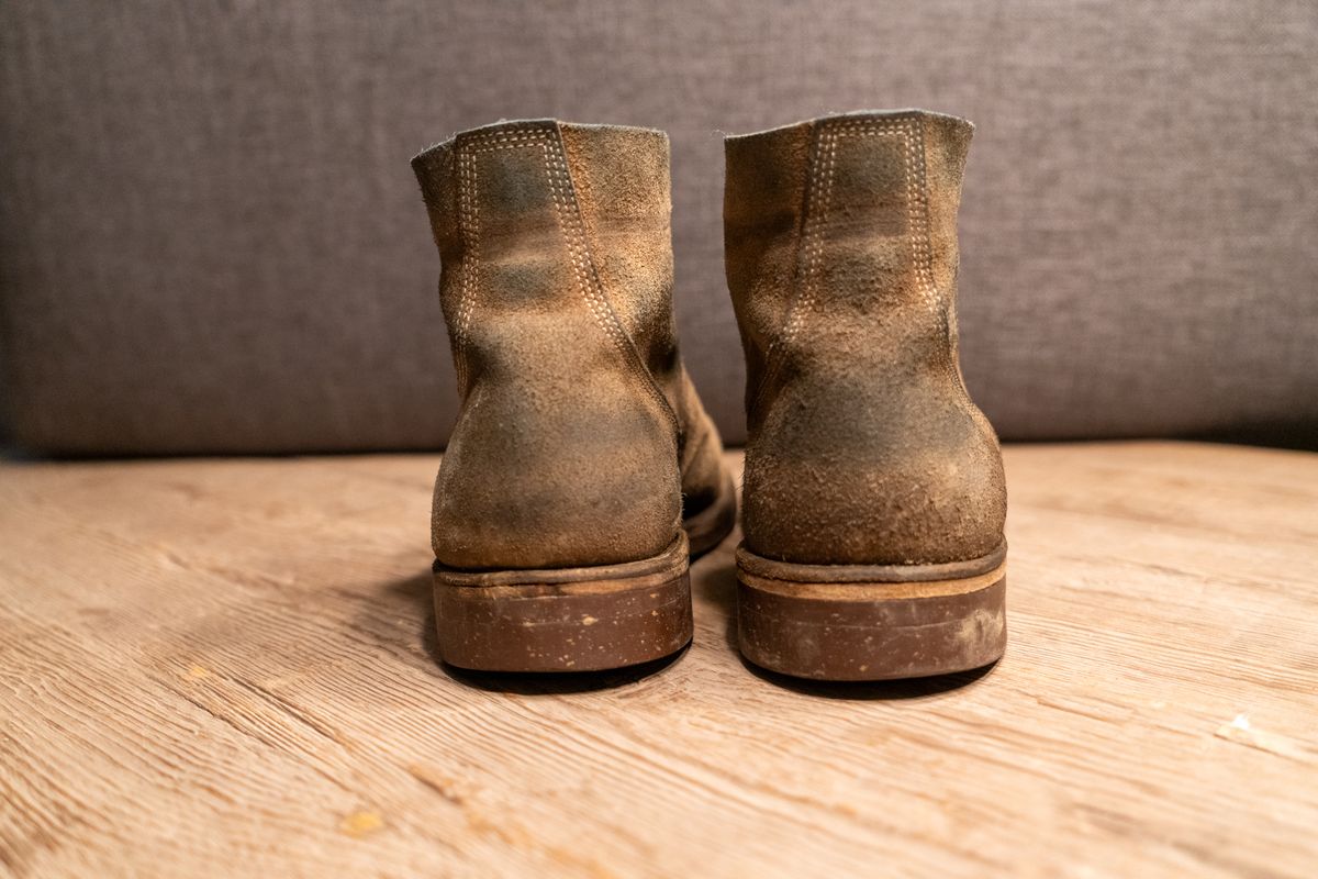 Photo by cconway816 on April 4, 2024 of the Oak Street Bootmakers Field Boot in Horween Natural Chromexcel Roughout.
