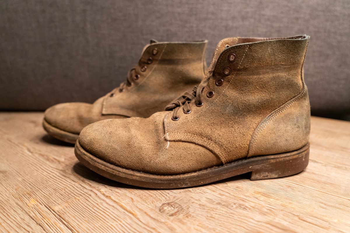 Photo by cconway816 on April 4, 2024 of the Oak Street Bootmakers Field Boot in Horween Natural Chromexcel Roughout.