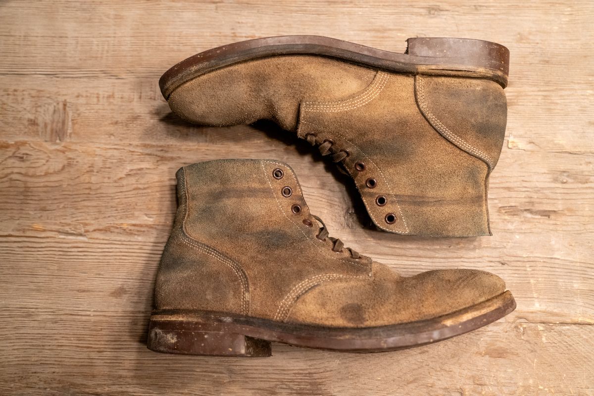 Photo by cconway816 on April 4, 2024 of the Oak Street Bootmakers Field Boot in Horween Natural Chromexcel Roughout.