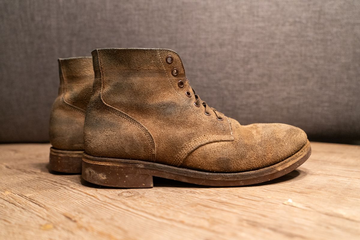 Photo by cconway816 on April 4, 2024 of the Oak Street Bootmakers Field Boot in Horween Natural Chromexcel Roughout.