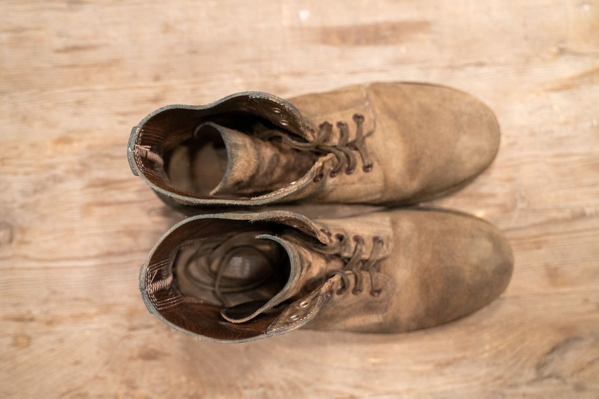 Photo by cconway816 on April 4, 2024 of the Oak Street Bootmakers Field Boot in Horween Natural Chromexcel Roughout.