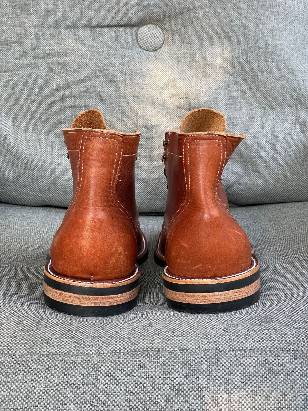 Photo by prock1820 on October 4, 2025 of the Rios of Mercedes Rios Boot No.93 in Horween Chestnut Dublin.