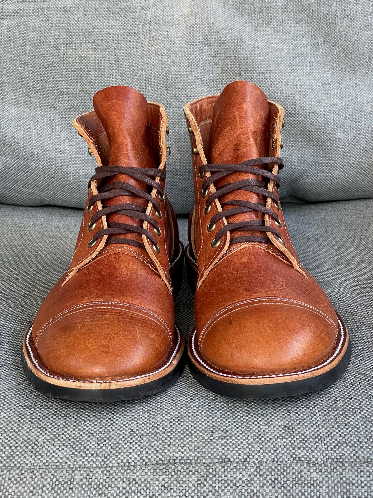 Photo by prock1820 on October 4, 2025 of the Rios of Mercedes Rios Boot No.93 in Horween Chestnut Dublin.
