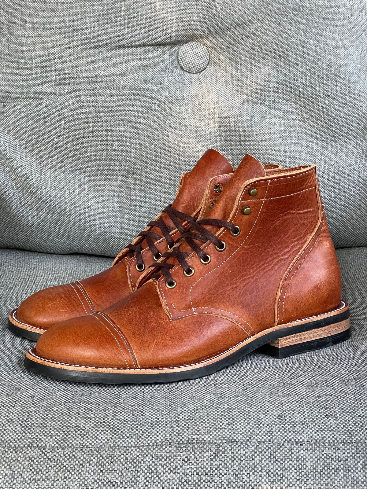 Photo by prock1820 on October 4, 2025 of the Rios of Mercedes Rios Boot No.93 in Horween Chestnut Dublin.