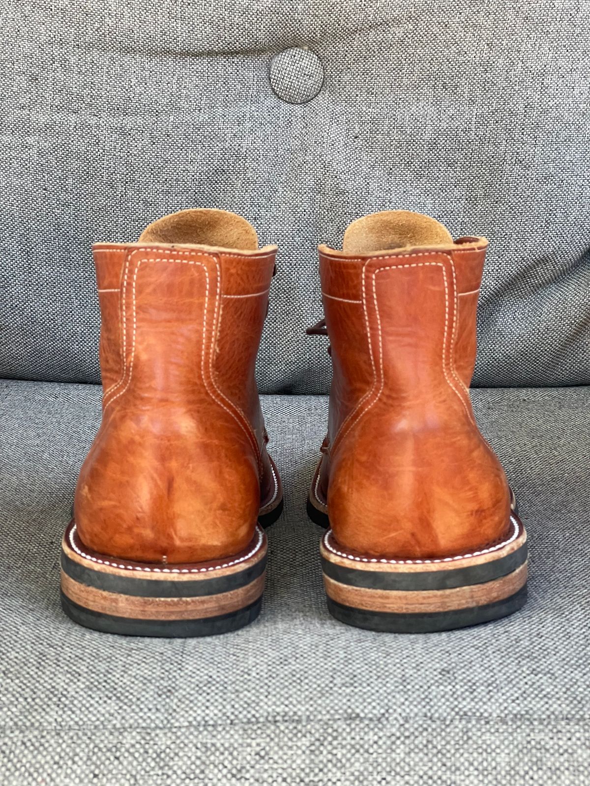 Photo by prock1820 on November 1, 2025 of the Rios of Mercedes Rios Boot No.93 in Horween Chestnut Dublin.