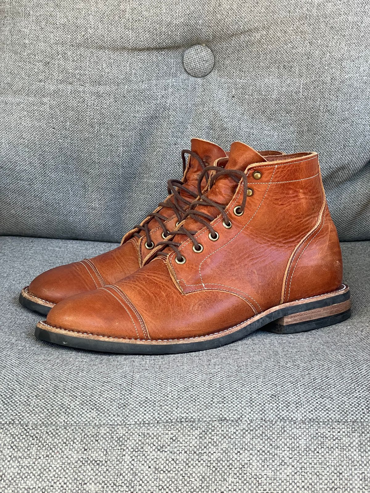Photo by prock1820 on November 1, 2025 of the Rios of Mercedes Rios Boot No.93 in Horween Chestnut Dublin.