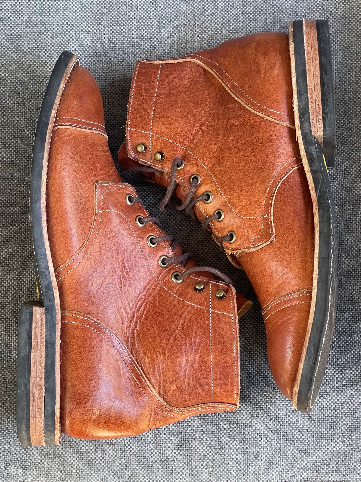 Photo by prock1820 on November 1, 2025 of the Rios of Mercedes Rios Boot No.93 in Horween Chestnut Dublin.