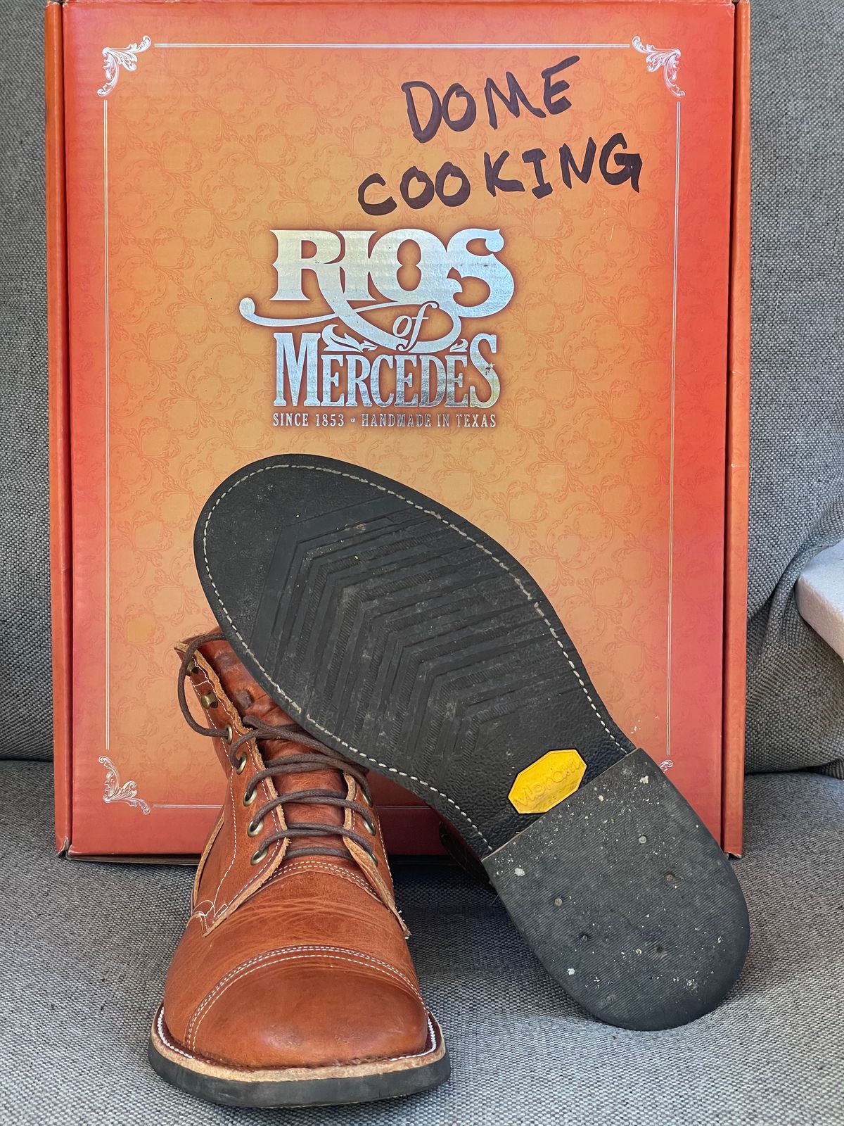 Photo by prock1820 on November 1, 2025 of the Rios of Mercedes Rios Boot No.93 in Horween Chestnut Dublin.