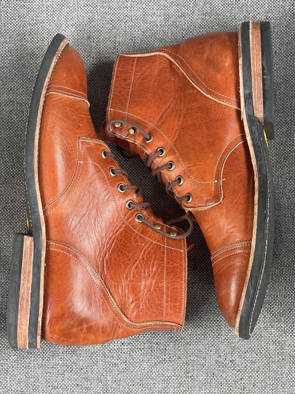 Photo by prock1820 on December 5, 2025 of the Rios of Mercedes Rios Boot No.93 in Horween Chestnut Dublin.