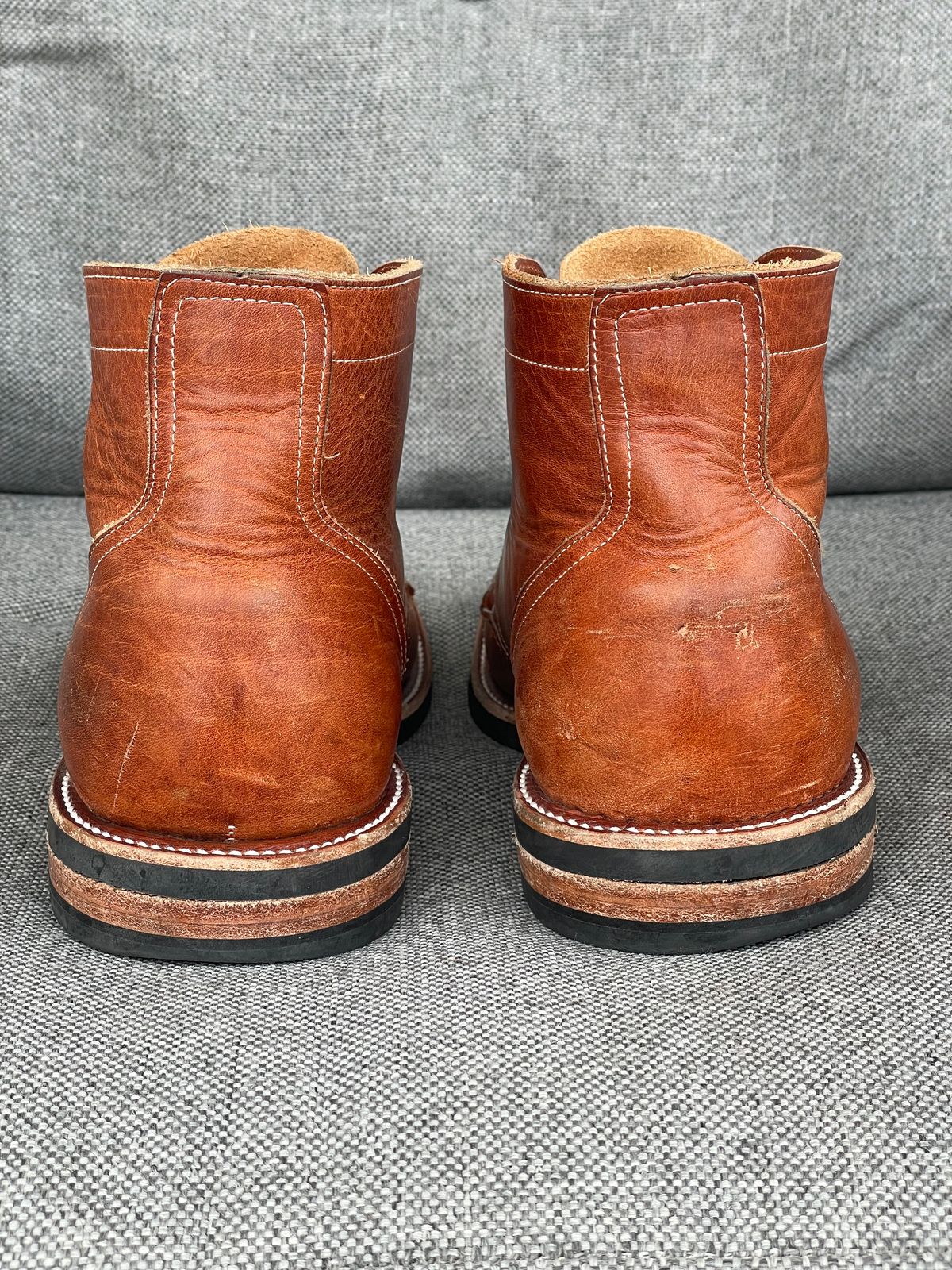 Photo by prock1820 on January 4, 2026 of the Rios of Mercedes Rios Boot No.93 in Horween Chestnut Dublin.