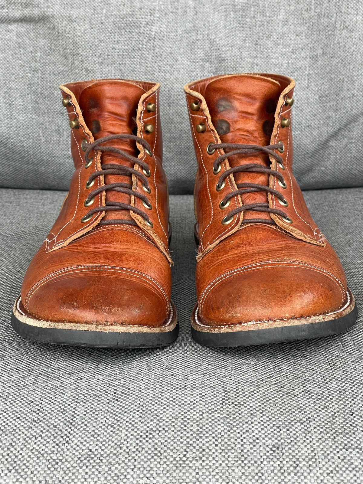 Photo by prock1820 on January 4, 2026 of the Rios of Mercedes Rios Boot No.93 in Horween Chestnut Dublin.
