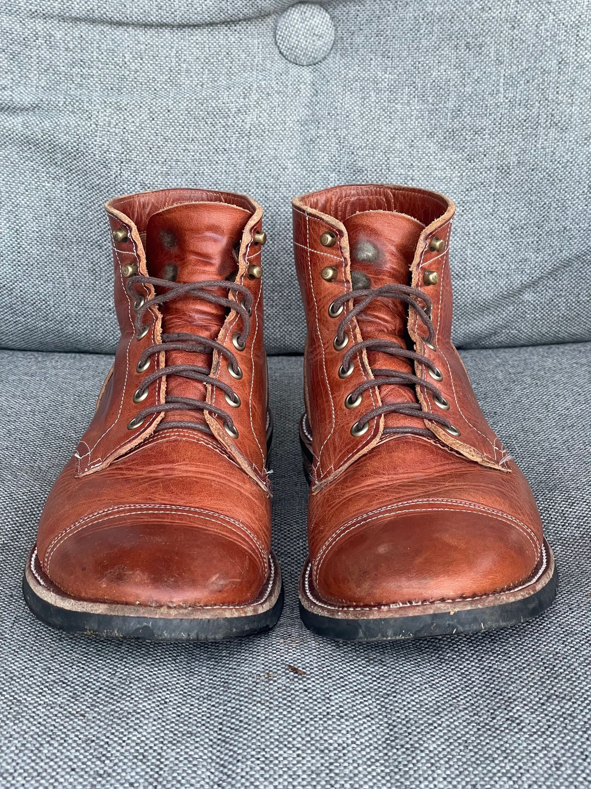 Photo by prock1820 on February 1, 2026 of the Rios of Mercedes Rios Boot No.93 in Horween Chestnut Dublin.
