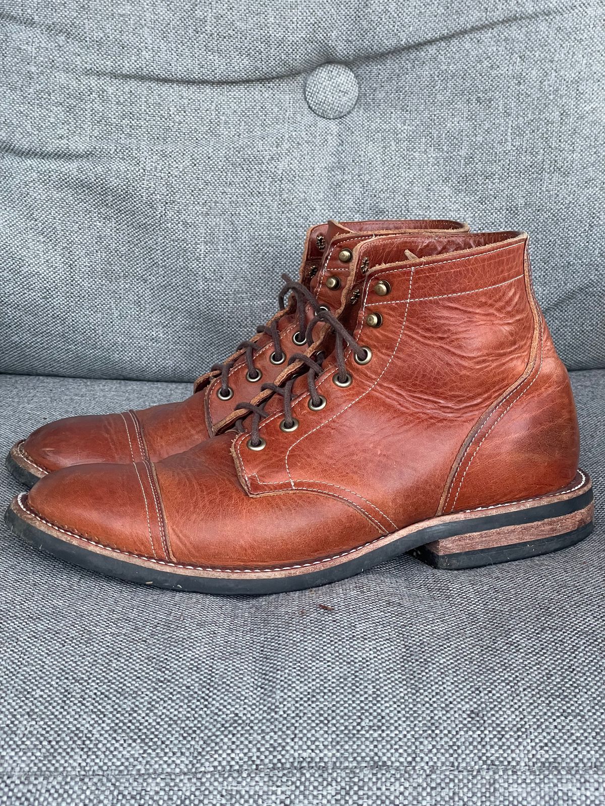Photo by prock1820 on February 1, 2026 of the Rios of Mercedes Rios Boot No.93 in Horween Chestnut Dublin.