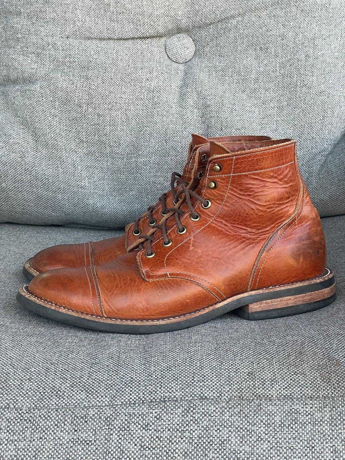 Photo by prock1820 on February 22, 2026 of the Rios of Mercedes Rios Boot No.93 in Horween Chestnut Dublin.