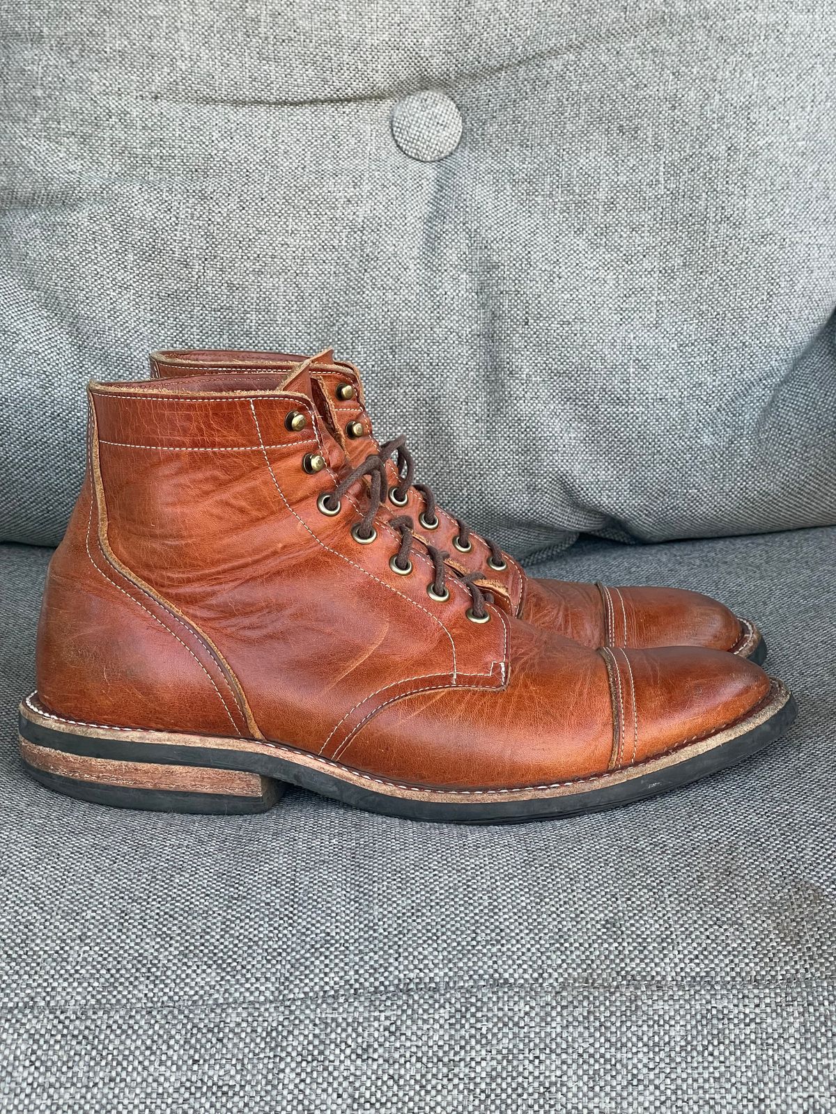 Photo by prock1820 on February 22, 2026 of the Rios of Mercedes Rios Boot No.93 in Horween Chestnut Dublin.