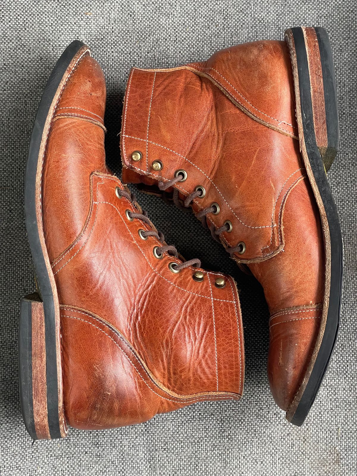 Photo by prock1820 on April 3, 2026 of the Rios of Mercedes Rios Boot No.93 in Horween Chestnut Dublin.