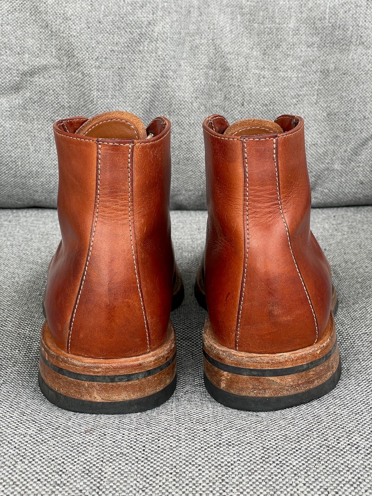 Photo by prock1820 on February 2, 2024 of the Oak Street Bootmakers Lakeshore Boot in Badalassi Carlo Cognac Pueblo Veg Crust.