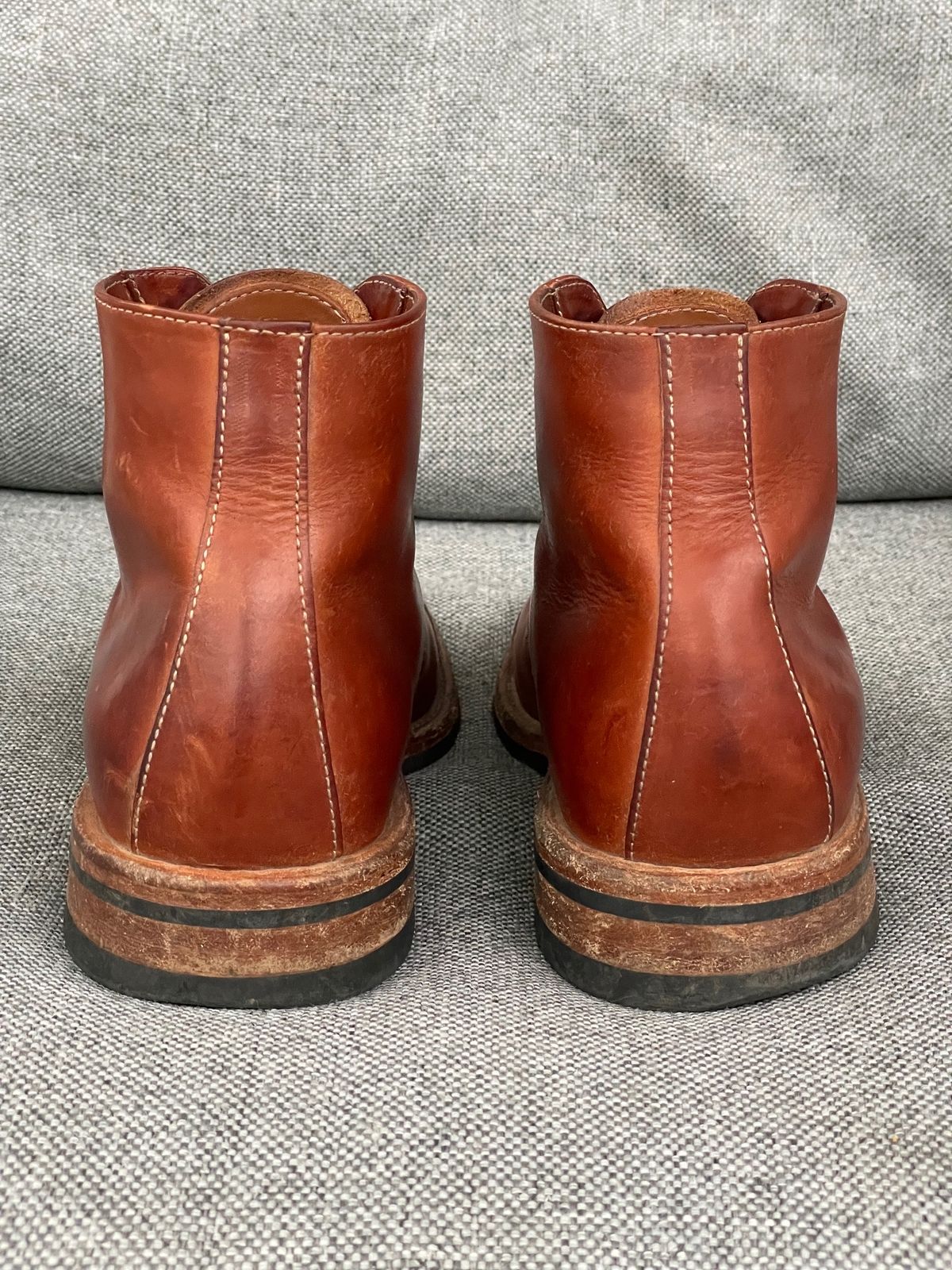 Photo by prock1820 on April 1, 2024 of the Oak Street Bootmakers Lakeshore Boot in Badalassi Carlo Cognac Pueblo Veg Crust.