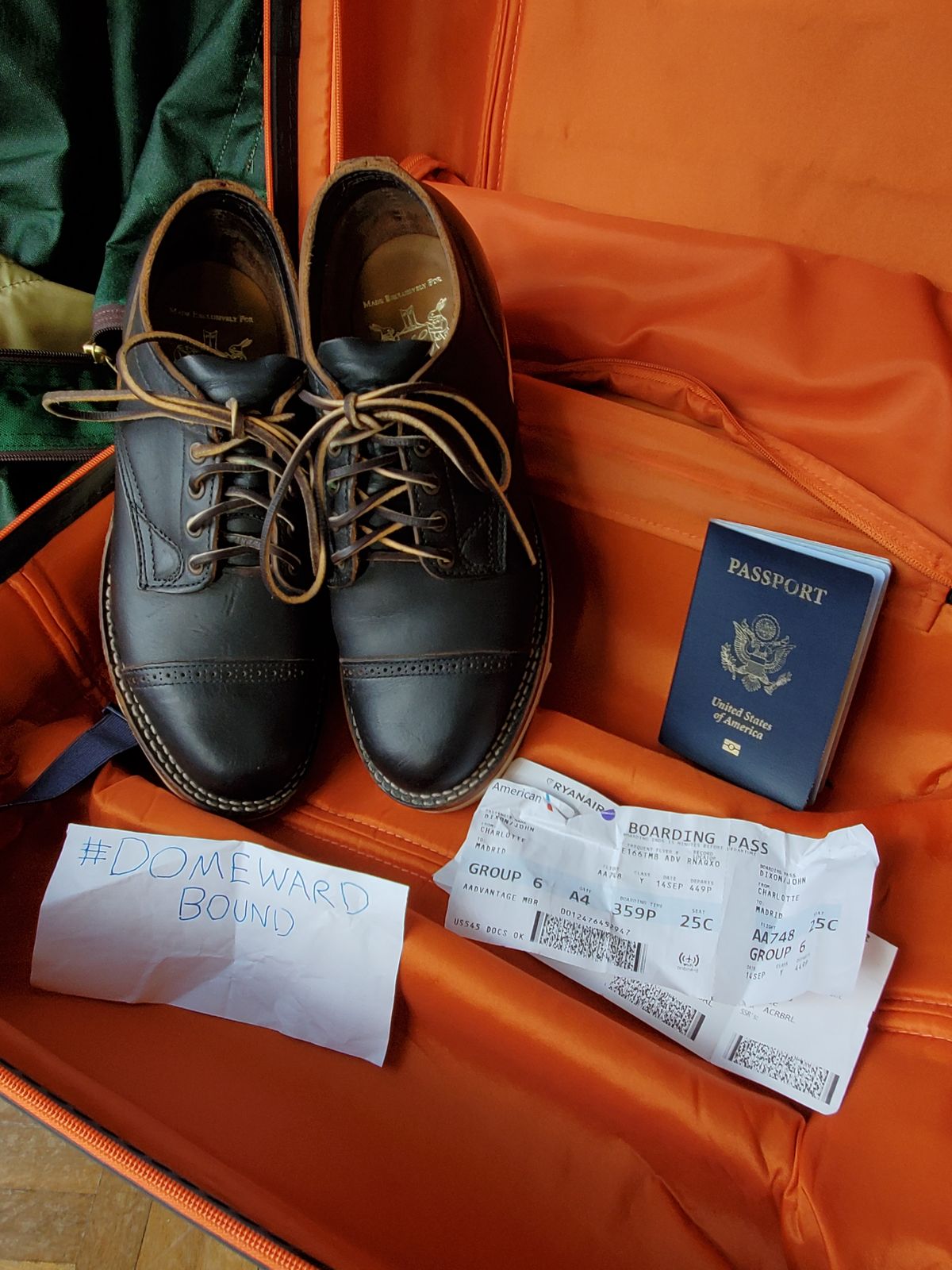 Photo by icarusflies95 on October 2, 2023 of the Viberg 145 Oxford in Horween Black Chromexcel.