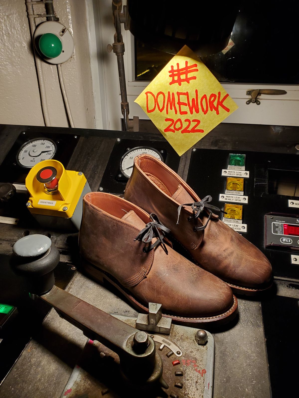 Photo by icarusflies95 on October 3, 2022 of the Red Wing Beckman Chukka in S.B. Foot Unknown Leather.