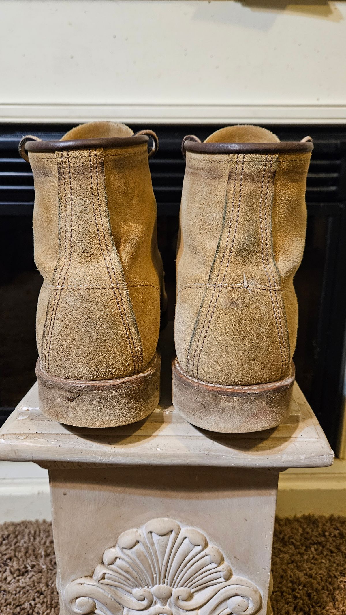 Photo by bro_moc on January 5, 2024 of the Red Wing 6-Inch Classic Moc in S.B. Foot Hawthorne Abilene.