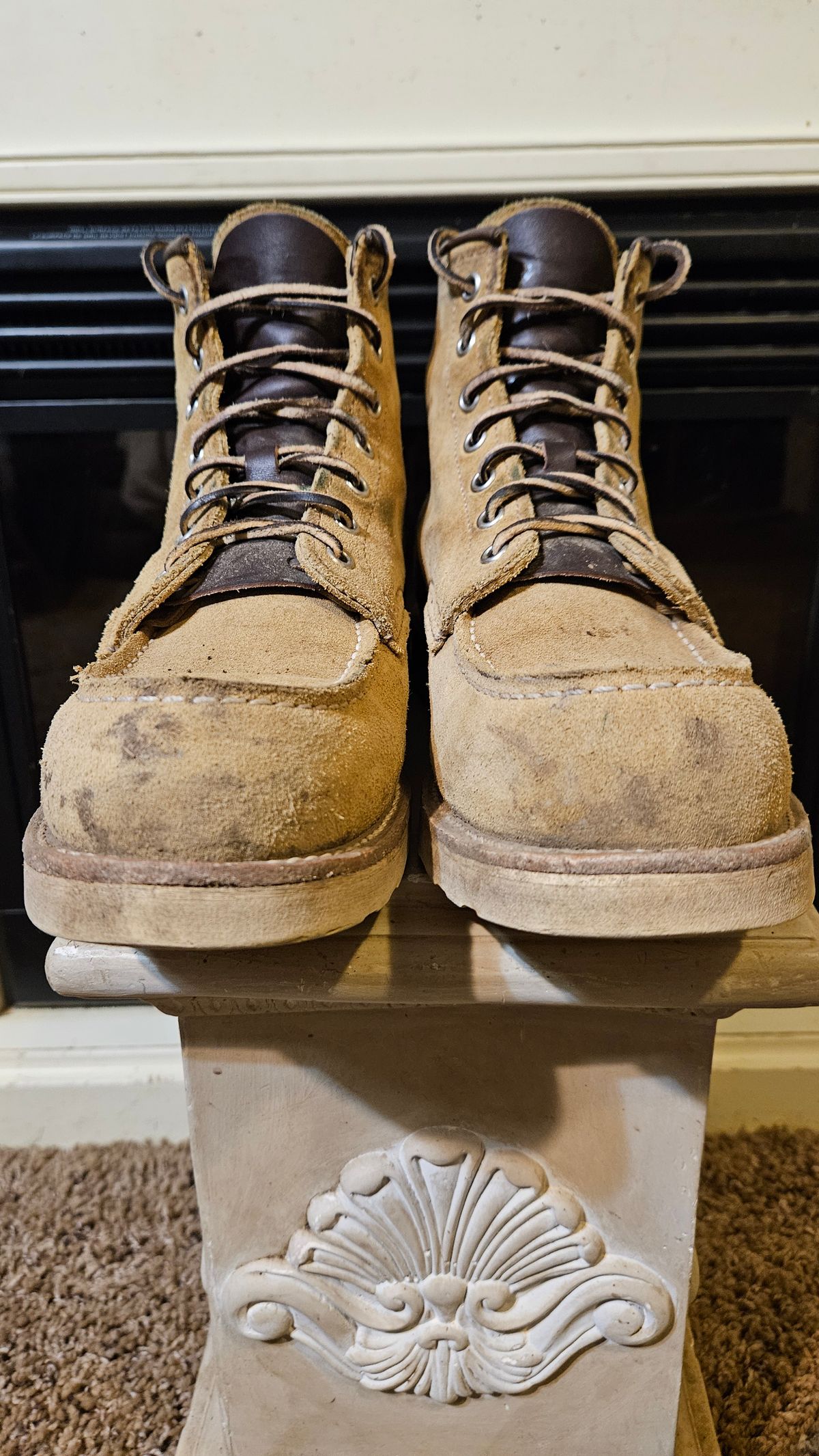 Photo by bro_moc on January 5, 2024 of the Red Wing 6-Inch Classic Moc in S.B. Foot Hawthorne Abilene.