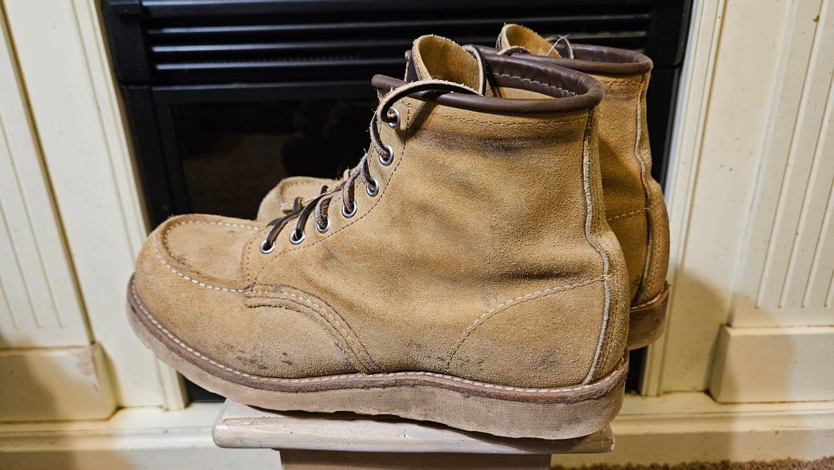 Photo by bro_moc on January 5, 2024 of the Red Wing 6-Inch Classic Moc in S.B. Foot Hawthorne Abilene.