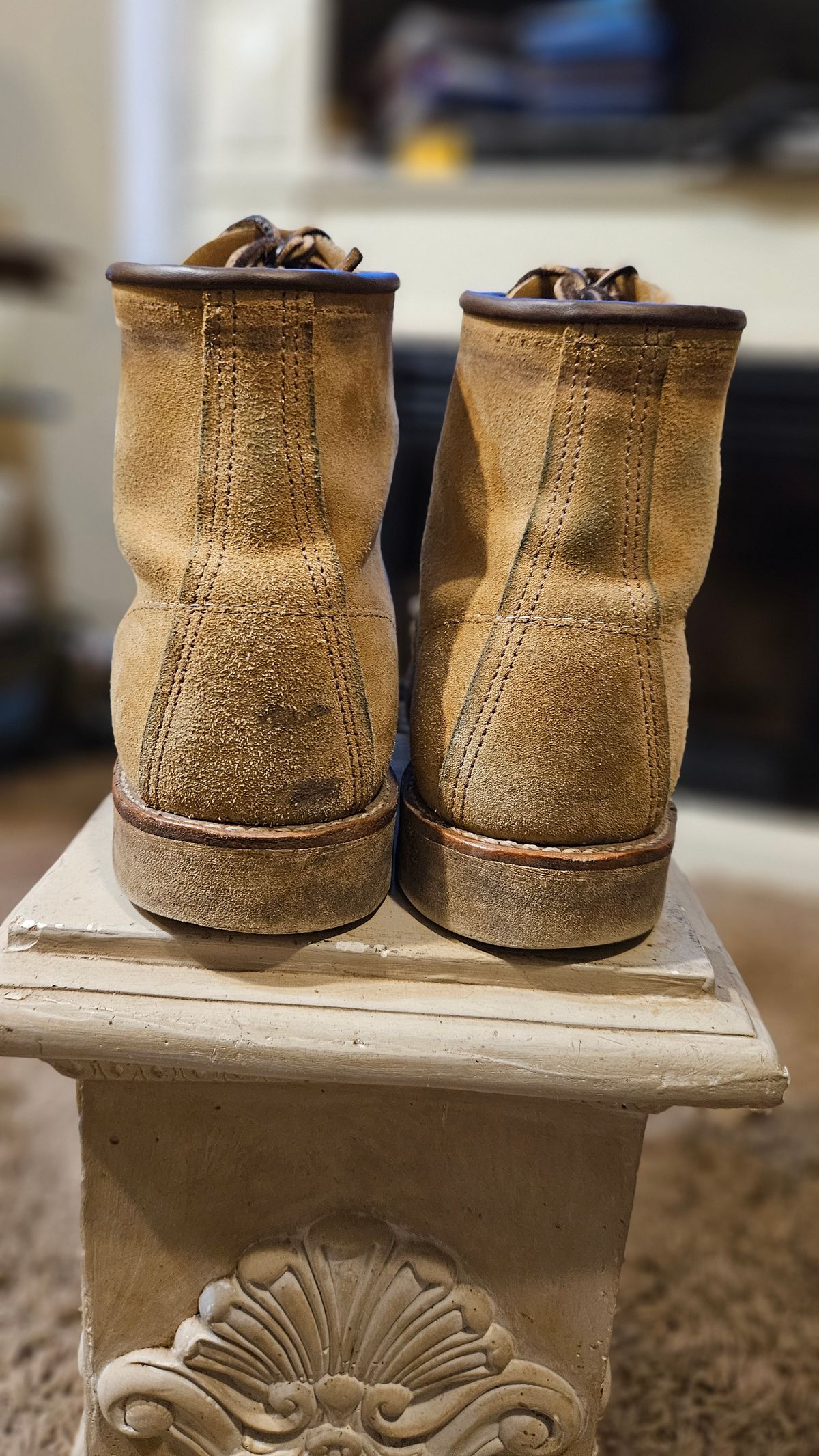 Photo by bro_moc on February 6, 2024 of the Red Wing 6-Inch Classic Moc in S.B. Foot Hawthorne Abilene.