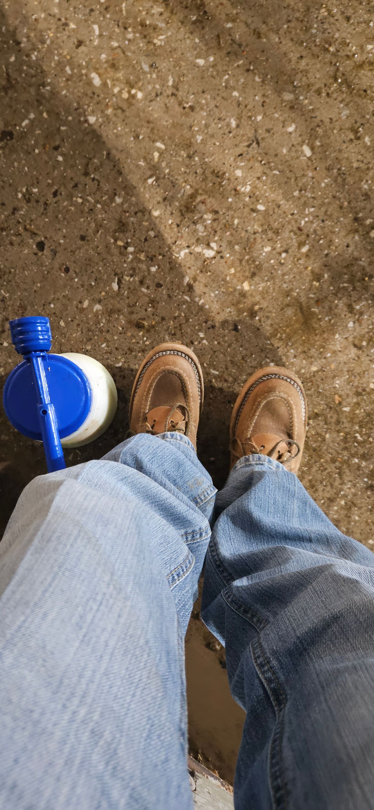 Photo by bro_moc on March 15, 2024 of the Nicks Aldert Strider Moc Toe in Seidel 1964 Tan Roughout.