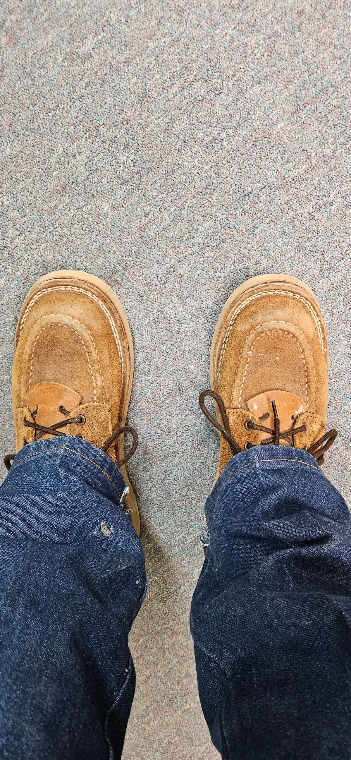 Photo by bro_moc on May 2, 2025 of the Nicks Aldert Strider Moc Toe in Seidel 1964 Tan Roughout.
