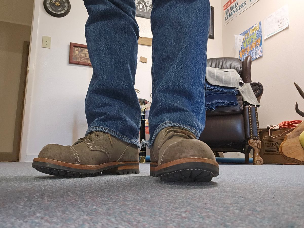 Photo by bro_moc on September 6, 2023 of the Truman Service Boot in C.F. Stead Storm Kudu.