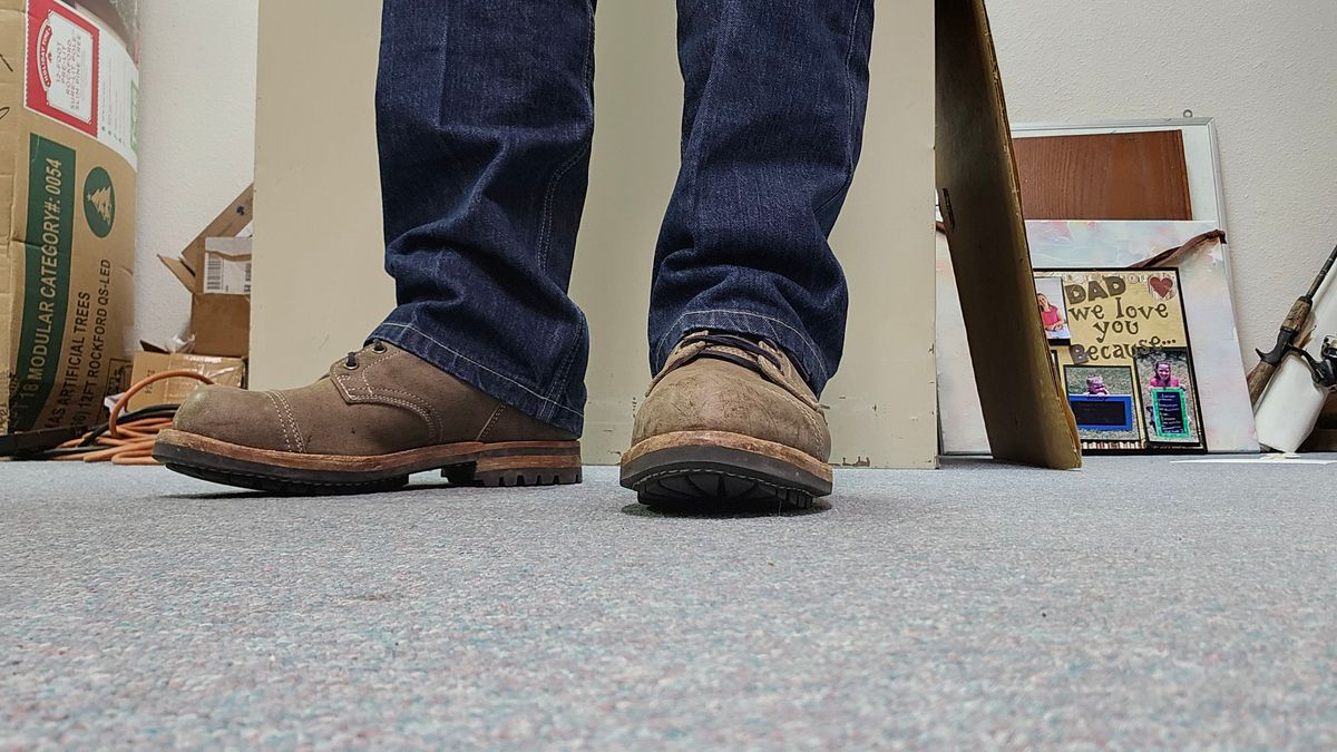 Photo by bro_moc on February 20, 2025 of the Truman Service Boot in C.F. Stead Storm Kudu.