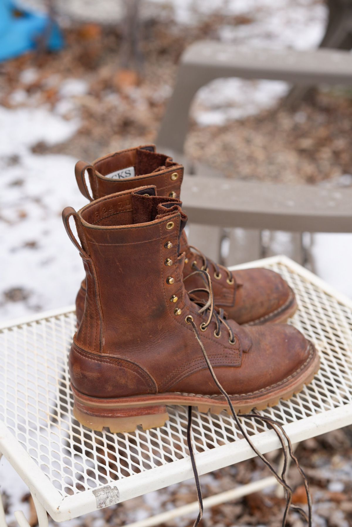 Photo by QuietRabbit on December 4, 2024 of the Nicks Lace Up Heritage in 64 MONARCH.