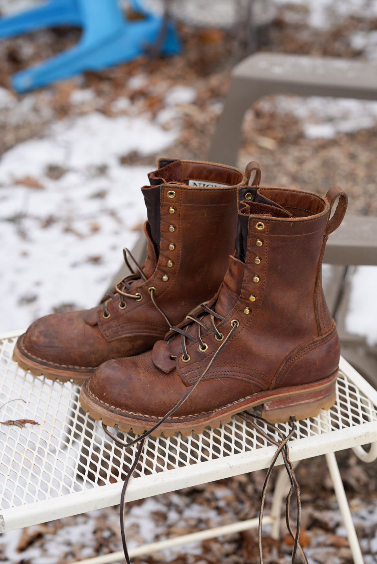 Photo by QuietRabbit on December 4, 2024 of the Nicks Lace Up Heritage in 64 MONARCH.