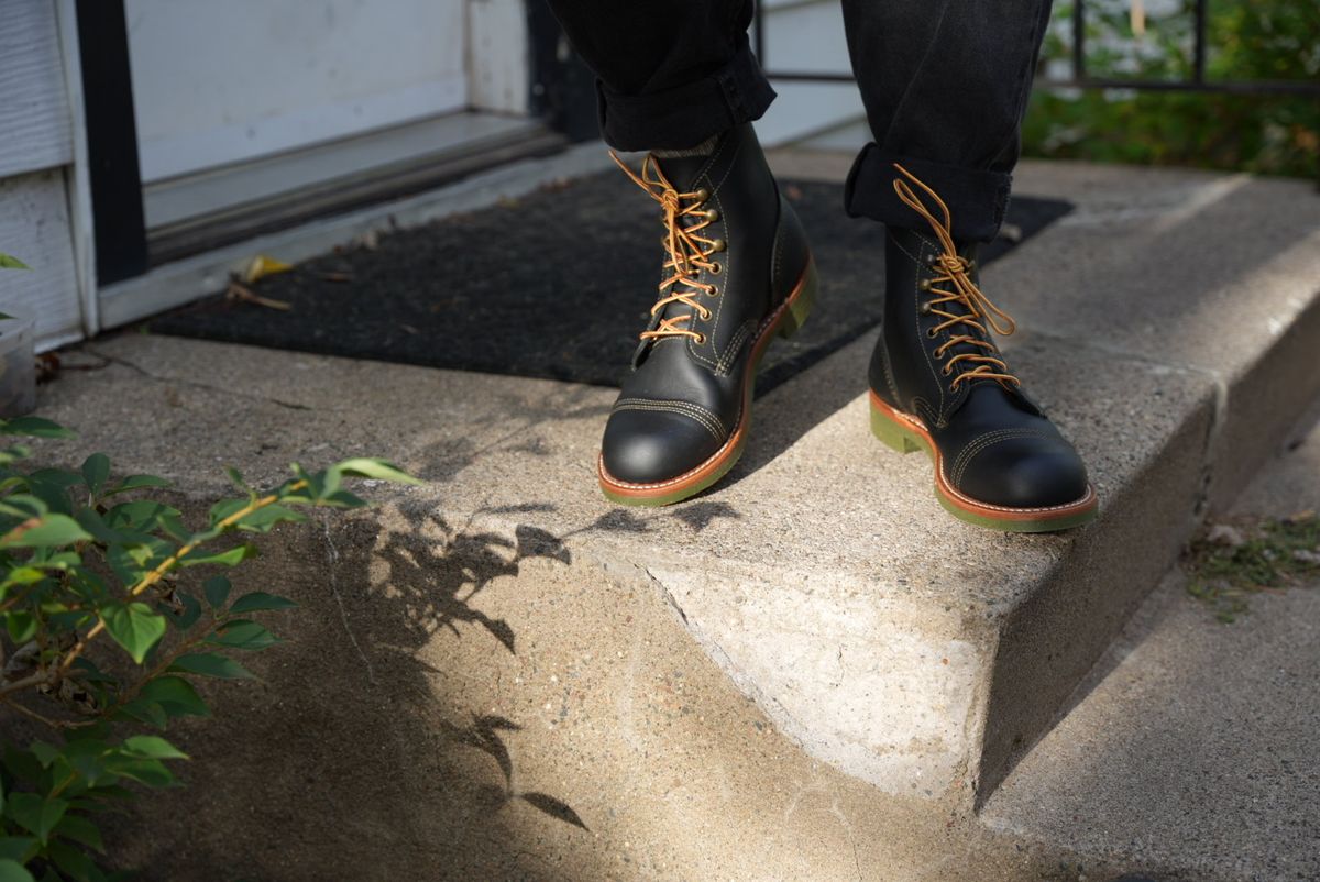 Photo by QuietRabbit on October 6, 2023 of the Red Wing Iron Ranger in S.B. Foot Black Harness.