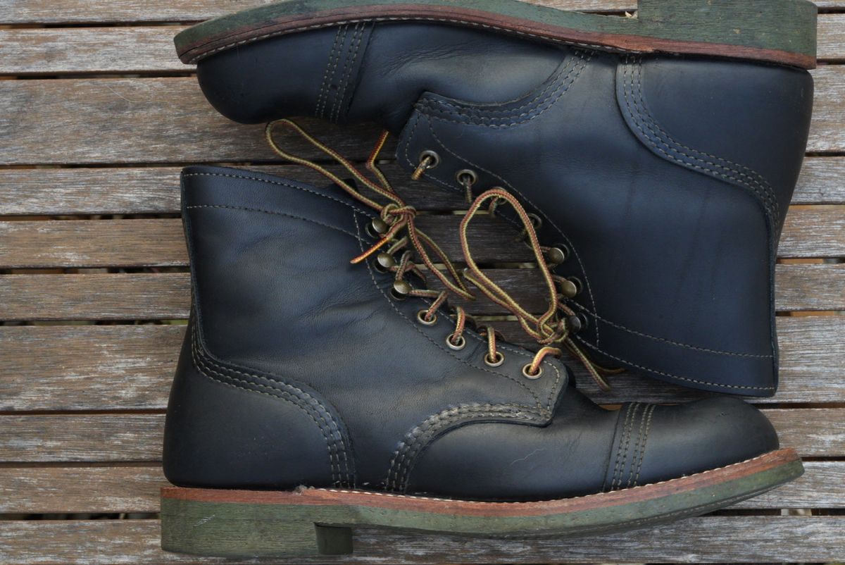 Photo by QuietRabbit on December 2, 2023 of the Red Wing Iron Ranger in S.B. Foot Black Harness.
