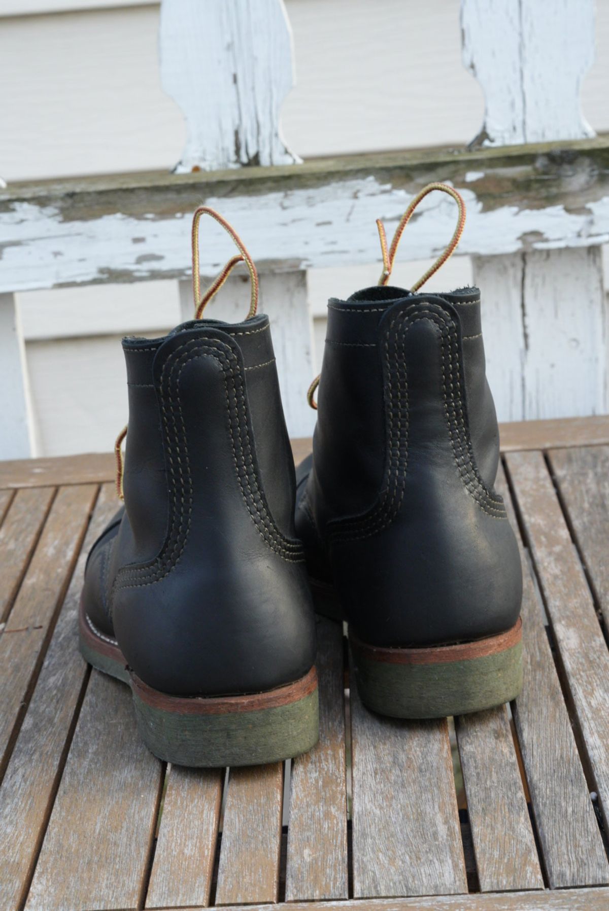 Photo by QuietRabbit on December 2, 2023 of the Red Wing Iron Ranger in S.B. Foot Black Harness.