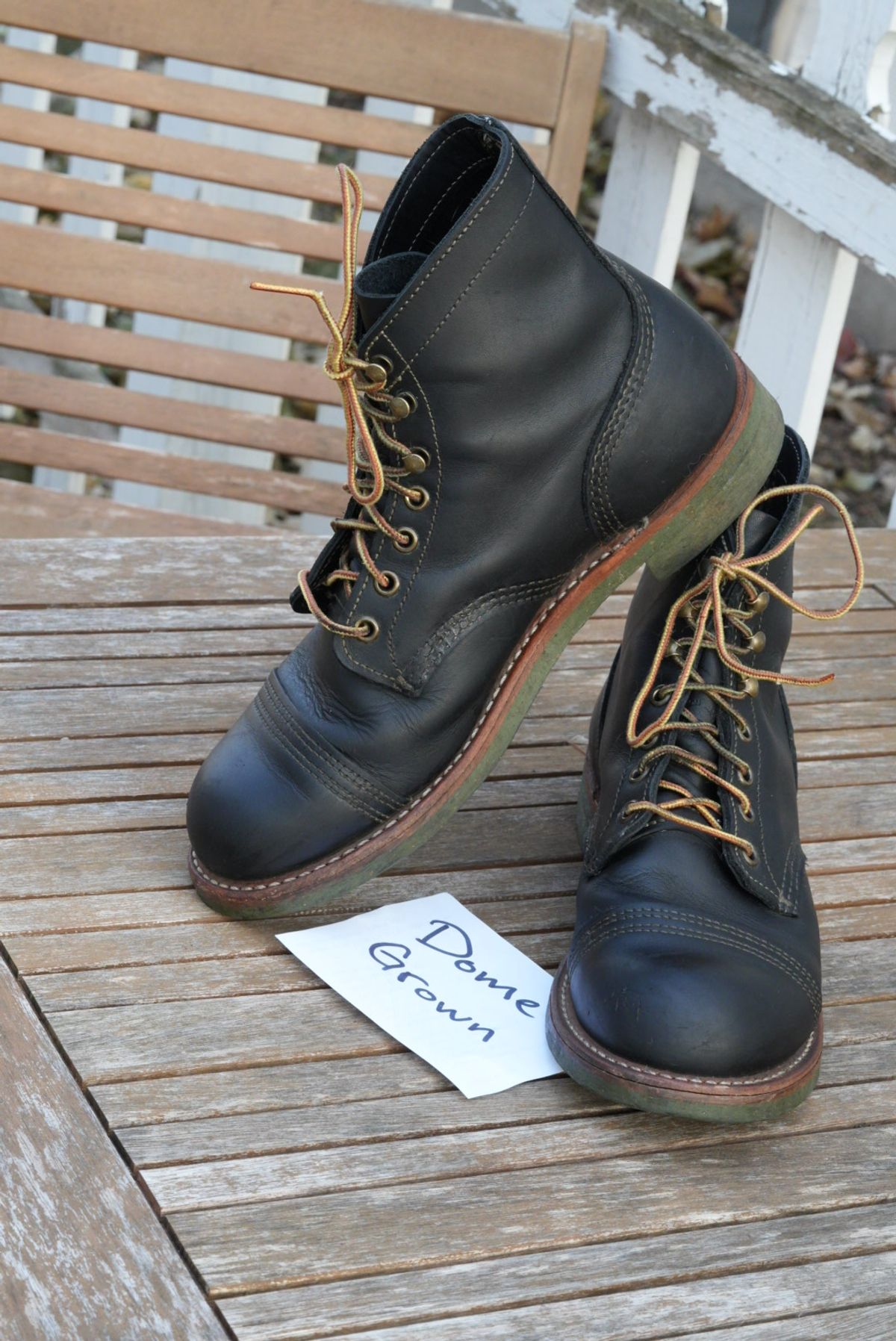 Photo by QuietRabbit on December 2, 2023 of the Red Wing Iron Ranger in S.B. Foot Black Harness.