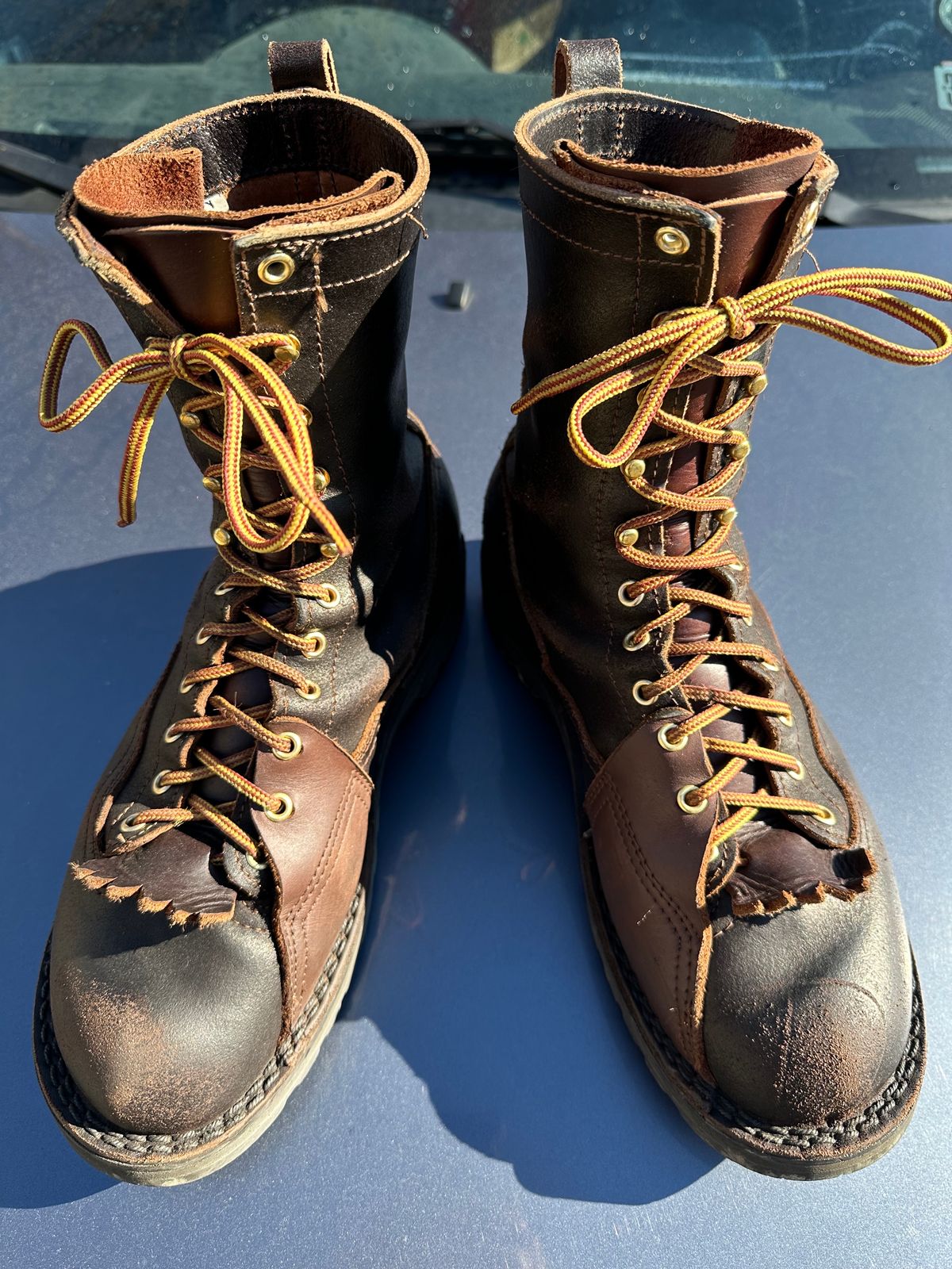 Photo by SiegePerilous. on February 4, 2024 of the Nicks x Rose Anvil ND3 in Horween Brown Waxed Flesh.