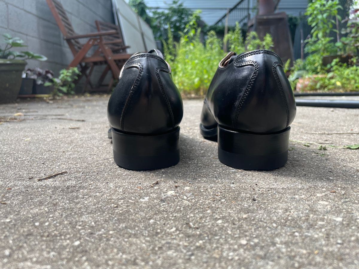 Photo by BoozeHero on September 12, 2025 of the Clinch Service Shoes in Black Shell Cordovan.