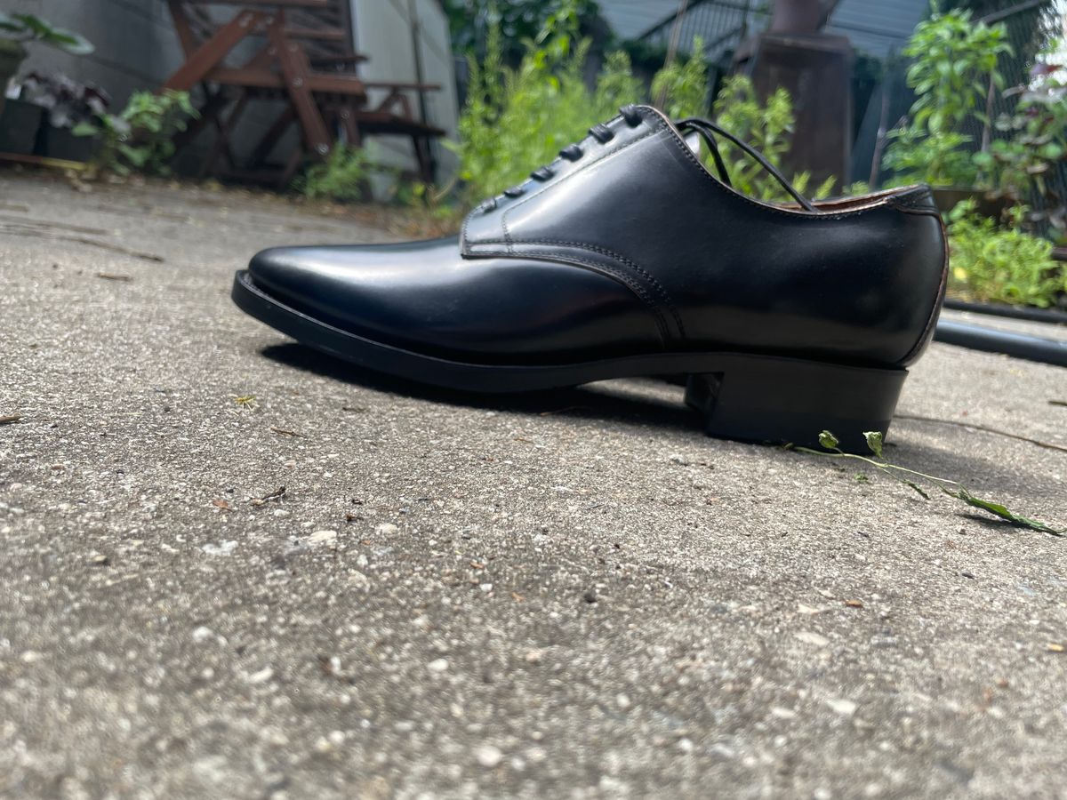 Photo by BoozeHero on September 12, 2025 of the Clinch Service Shoes in Black Shell Cordovan.