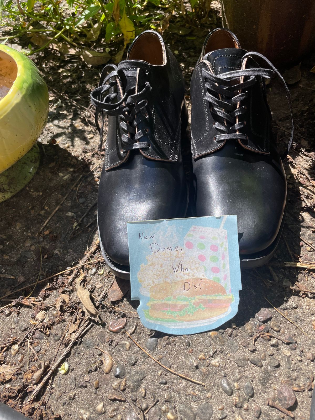 Photo by BoozeHero on October 1, 2025 of the Clinch Service Shoes in Black Shell Cordovan.
